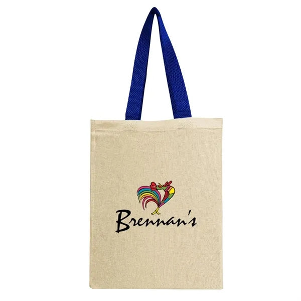 Full Color Natural Cotton Canvas Tote Bag