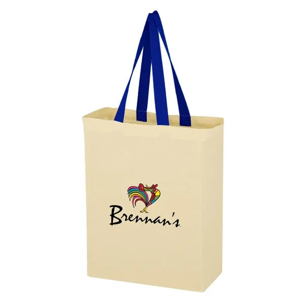 Full Color Natural Cotton Canvas Tote Bag