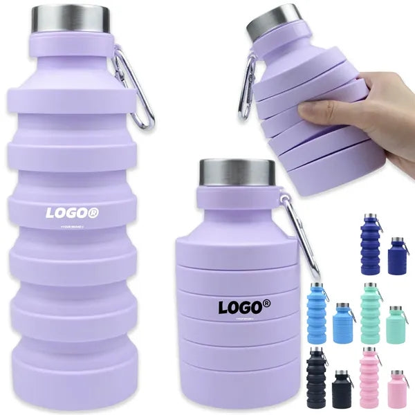 Collapsible Water Bottle Camping Reuseable Leak Proof Sports