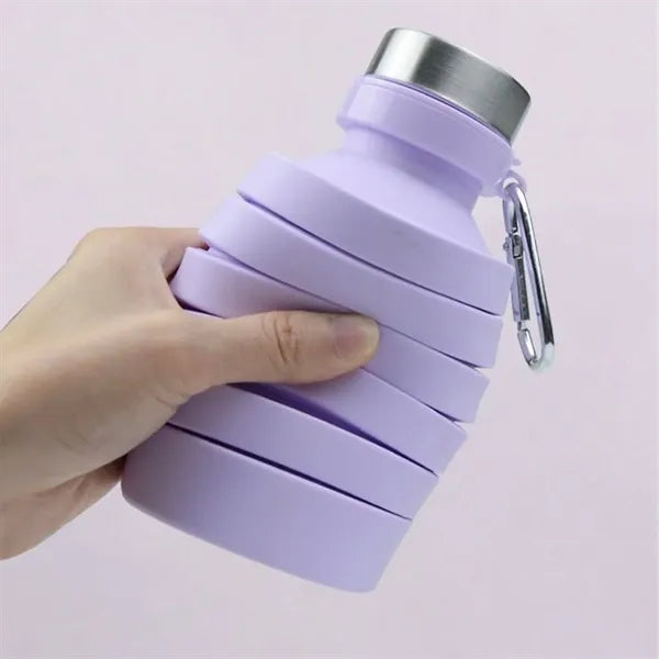 Collapsible Water Bottle Camping Reuseable Leak Proof Sports