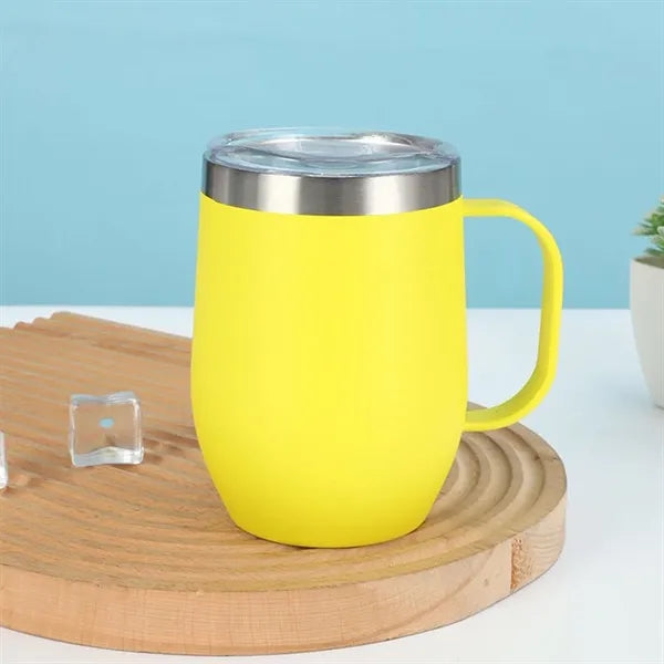 12oz Insulated Coffee Mug Handle Stainless Steel Double