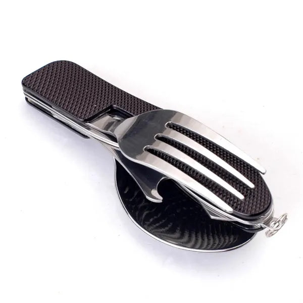4 In 1 Folding Camping Utensil Set