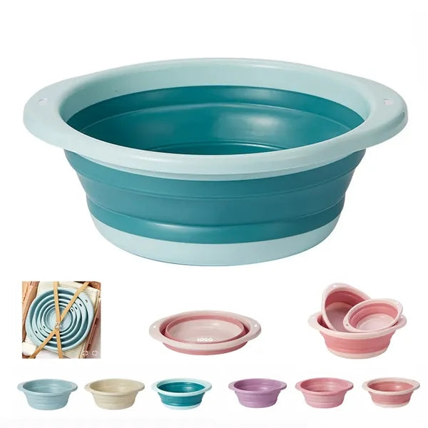 Plastic Round Foldable Kitchen Washing Basin