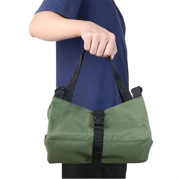 Tool Roll up Bag Canvas Wrench Pouch Multi-Purpose Zippered