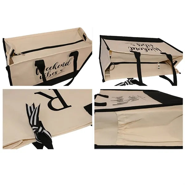 Durable 2-in-1 Canvas Shoulder Tote Bag