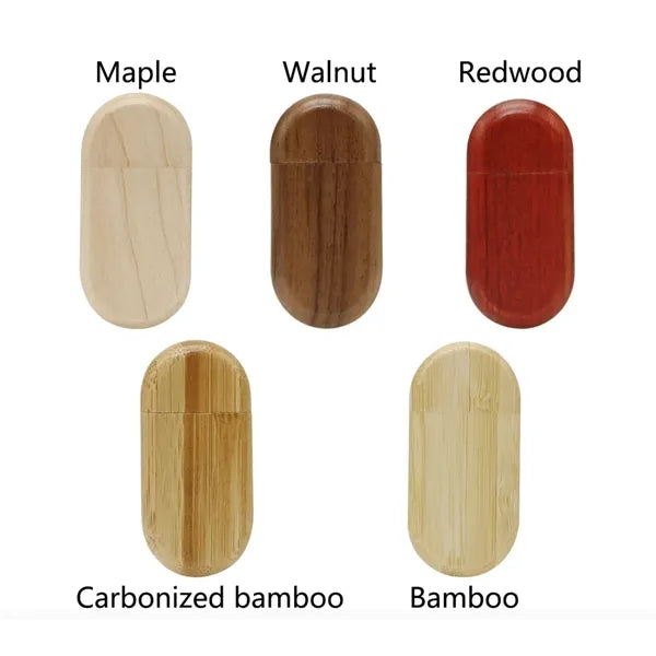 4GB Wood USB Flash Drive Disk Memory Stick w/Wooden Box