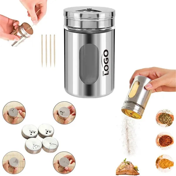 2.6 OZ Stainless Steel Seasoning Shaker