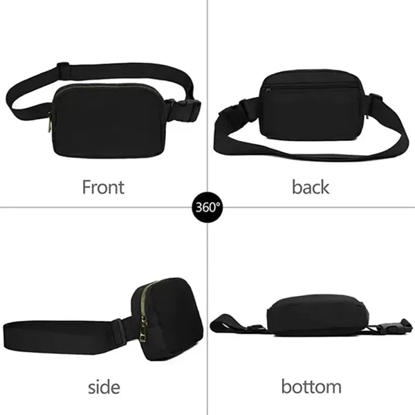 Unisex Water Resistant Nylon Waist Belt Bag Sport Fanny Pack