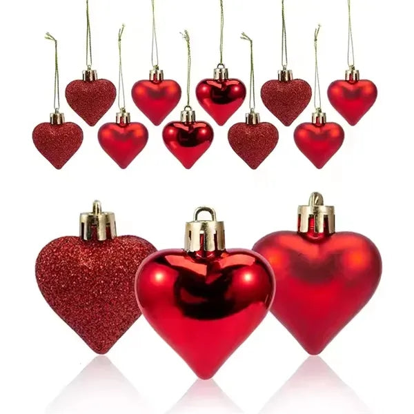 Heart Ball Ornaments