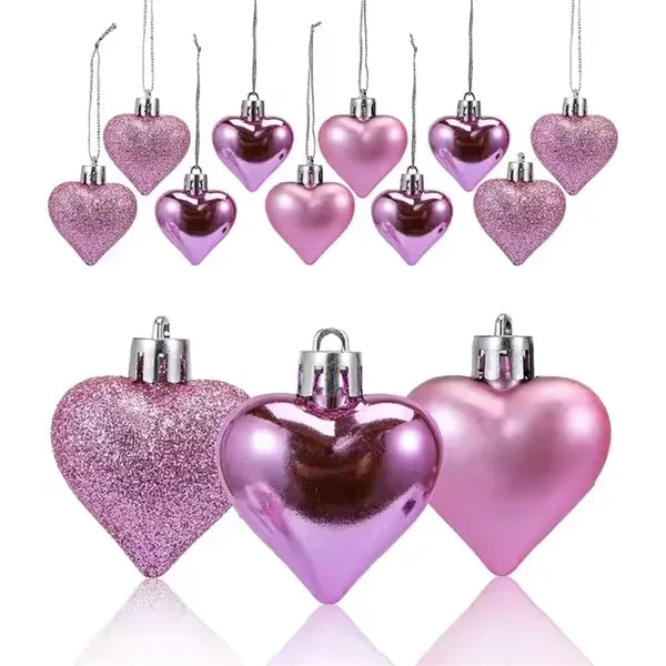 Heart Ball Ornaments