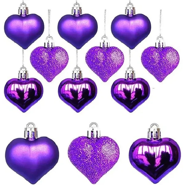Heart Ball Ornaments