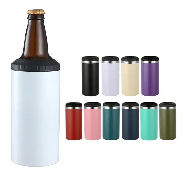 16oz 4-in-1 Can Cooler Insulated Tumbler