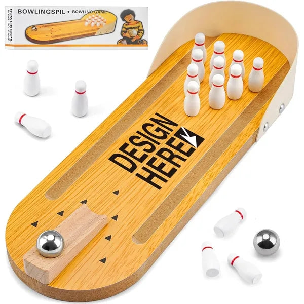 Wooden Chessboard Game--Bowling Game Set
