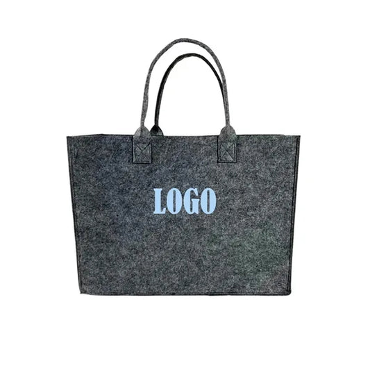 Felt Portable Simple Letters Fashion Tote Bag