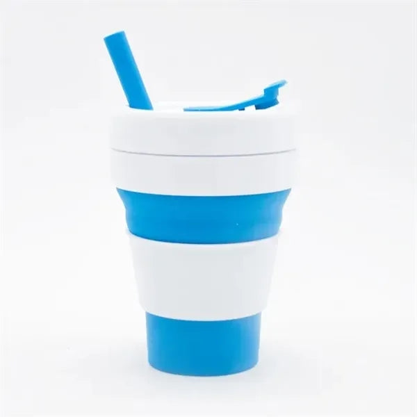 12 Oz Portable Silicone Collapsible Mug Travel Coffee Cup