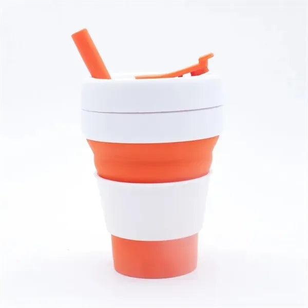 12 Oz Portable Silicone Collapsible Mug Travel Coffee Cup