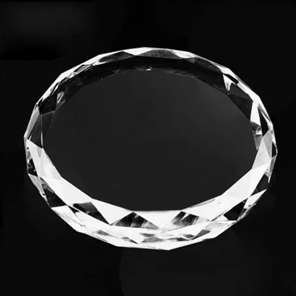 3" Optical Crystal Round Paperweight