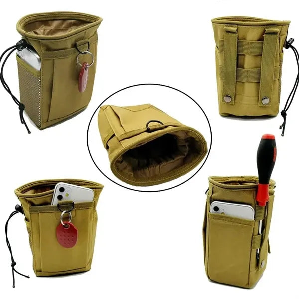 Portable Multifunctional Drawstring bag MOLLE Waist Pouch
