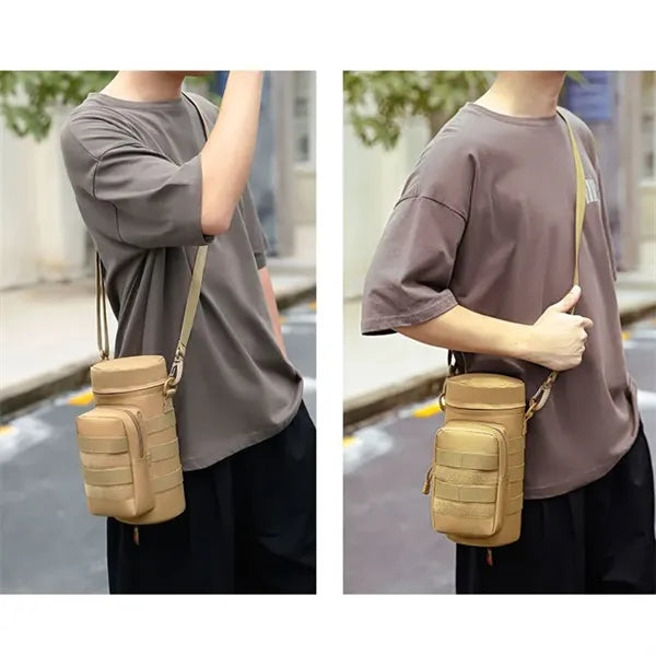 Crossbody Hydration Bag Molle Water Bottle Shoulder Pouches