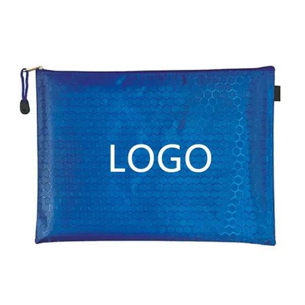 Water Resistant Oxford Zipper Pencil Bag Travel Pouch