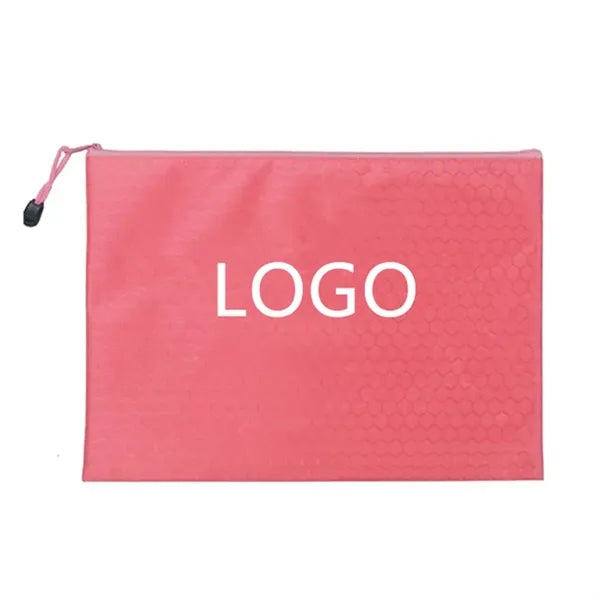 Water Resistant Oxford Zipper Pencil Bag Travel Pouch
