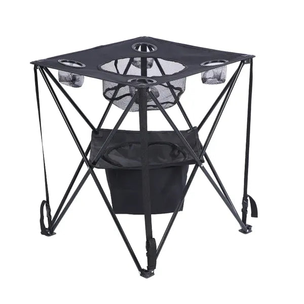 Foldable Camping Table with Cooler