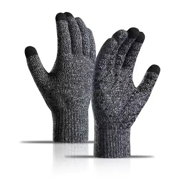 Anti Slip Palm Winter Warm Knit Touchscreen Gloves