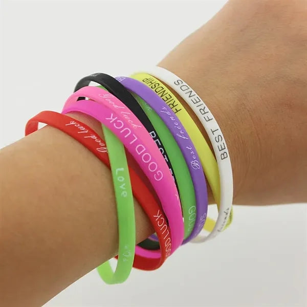 Ultra Thin Silicone Wristbands