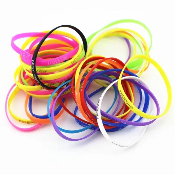 Ultra Thin Silicone Wristbands