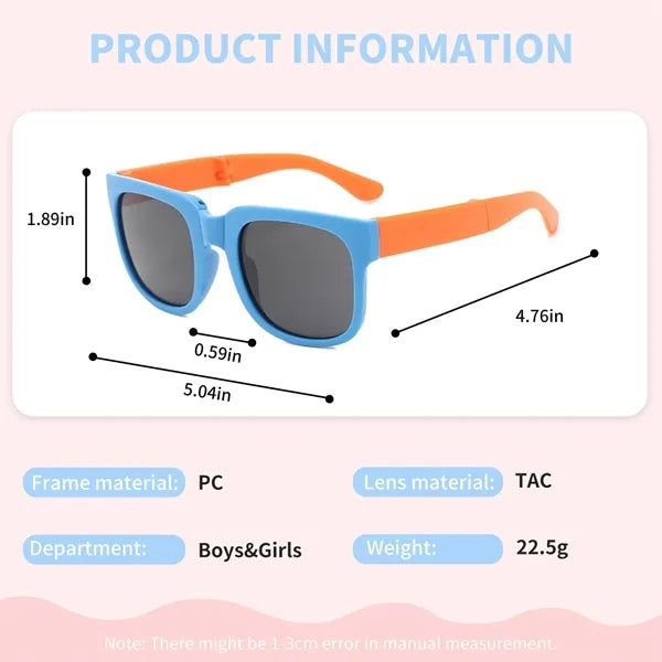 Foldable Polarized Sunglasses for Children with Box