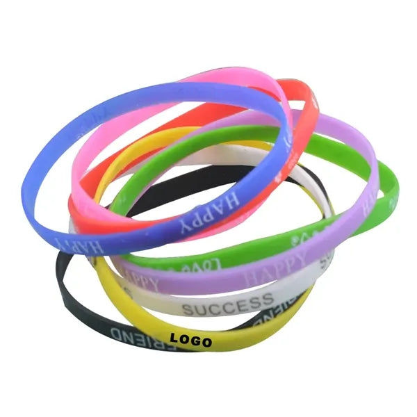 Ultra Thin Silicone Wristbands
