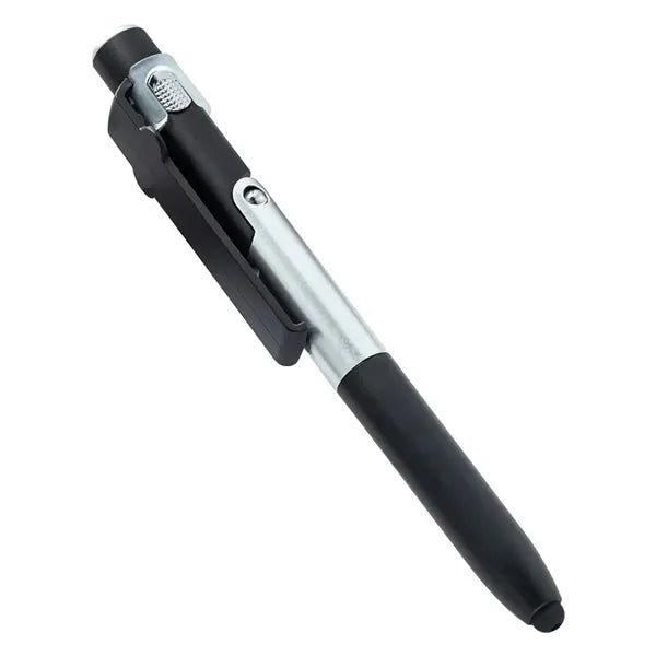 4-in-1 Ballpoint Pen with Stylus,Phone Holder,and LED Light
