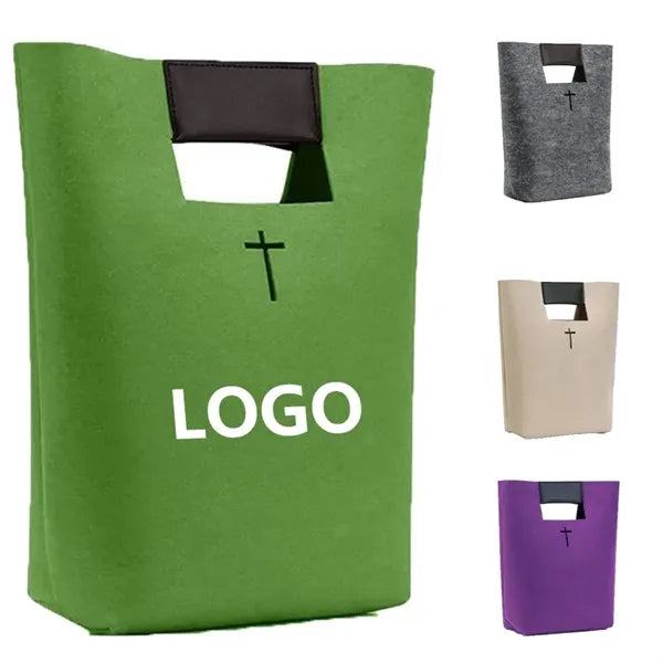 Bible Felt Tote Handbag