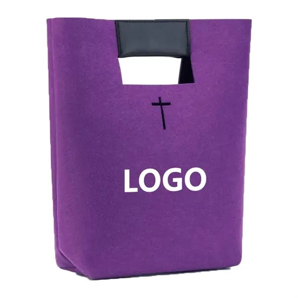 Bible Felt Tote Handbag