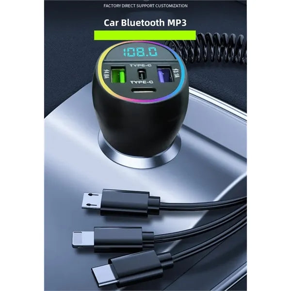 Car phone charger comes with data cable