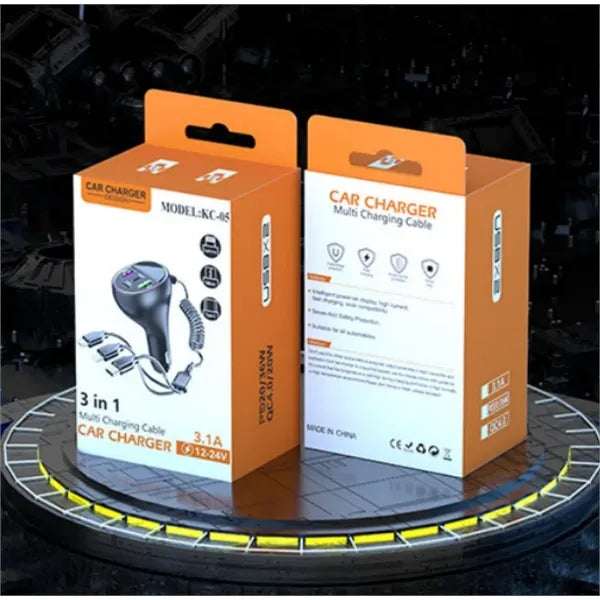 Car phone charger comes with data cable