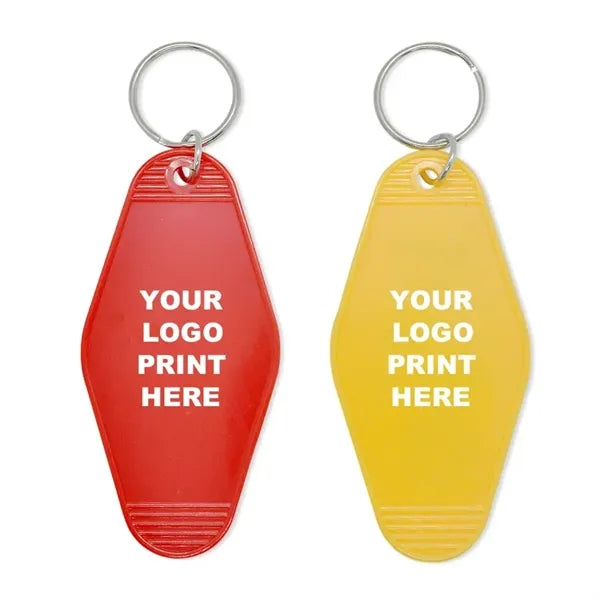 Vintage Style Motel Keychain Key Tag 3.5"