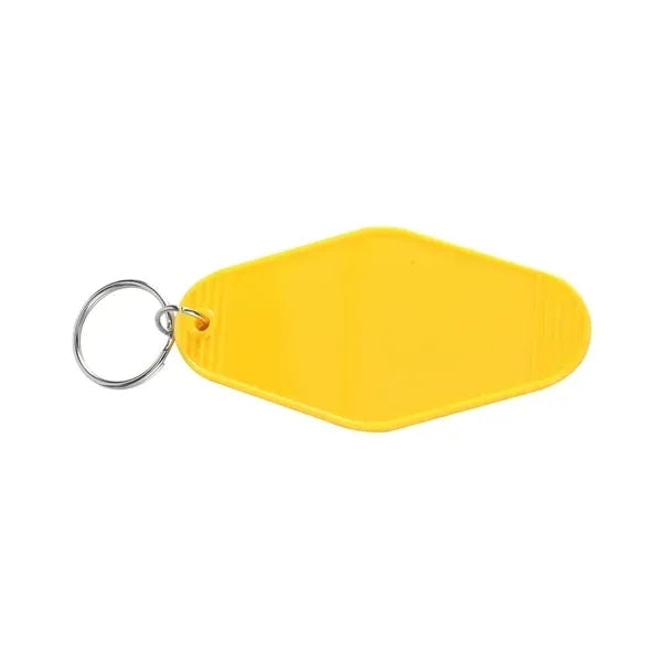Vintage Style Motel Keychain Key Tag 3.5"
