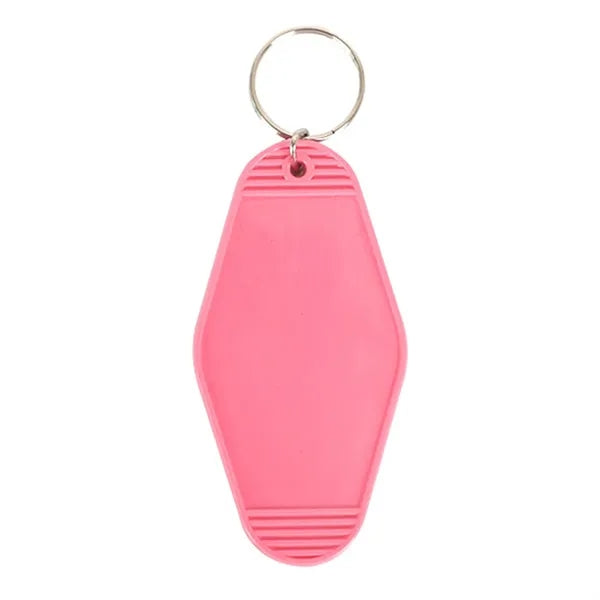 Vintage Style Motel Keychain Key Tag 3.5"