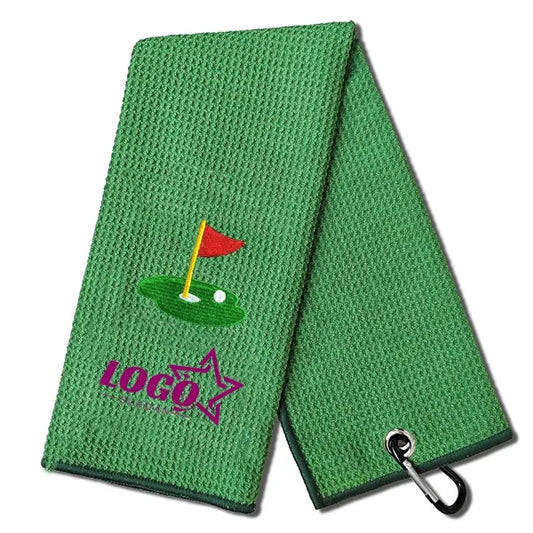 Microfiber Golf Towel--Embroidery Logo