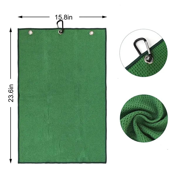 Microfiber Golf Towel--Embroidery Logo