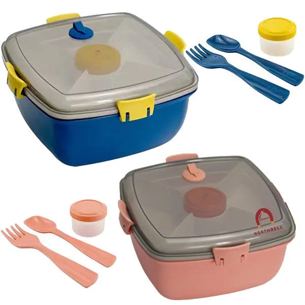 Plastic square double microwave lunch box