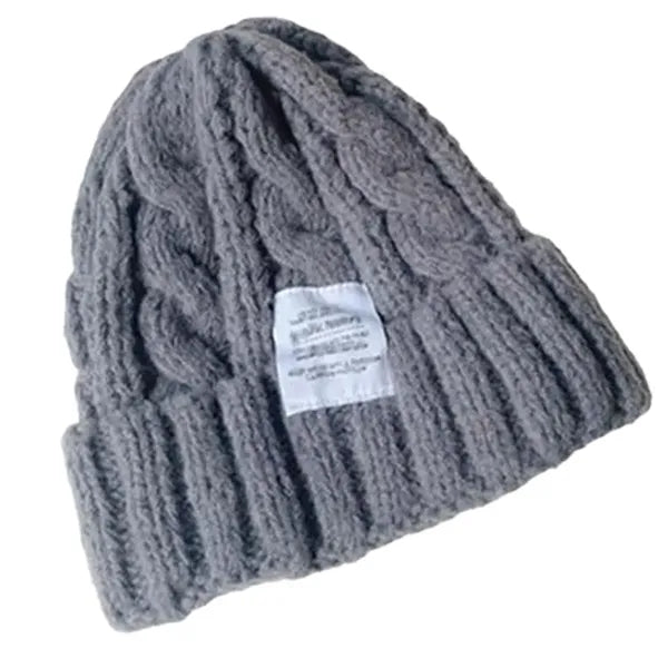 Warm ear protection knitted hat