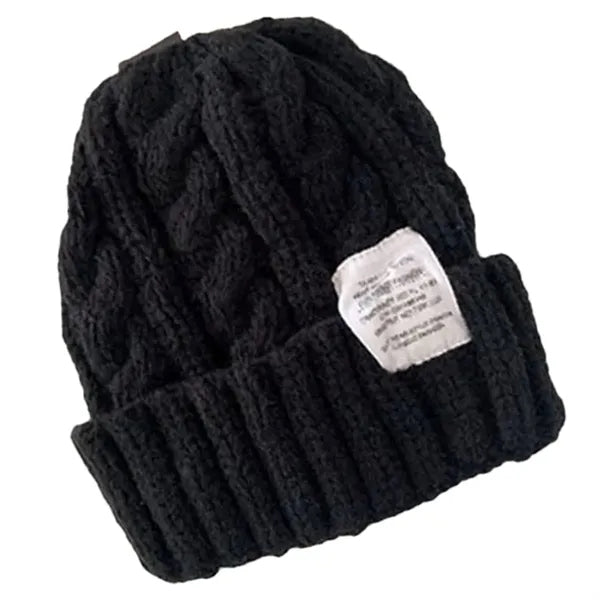 Warm ear protection knitted hat