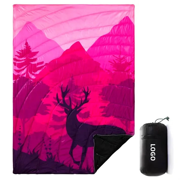 50'' x 60'' Warm Puffy Camping Blanket