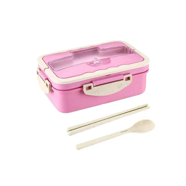 Bento Lunch Box Tableware Set Wheat Straw Material