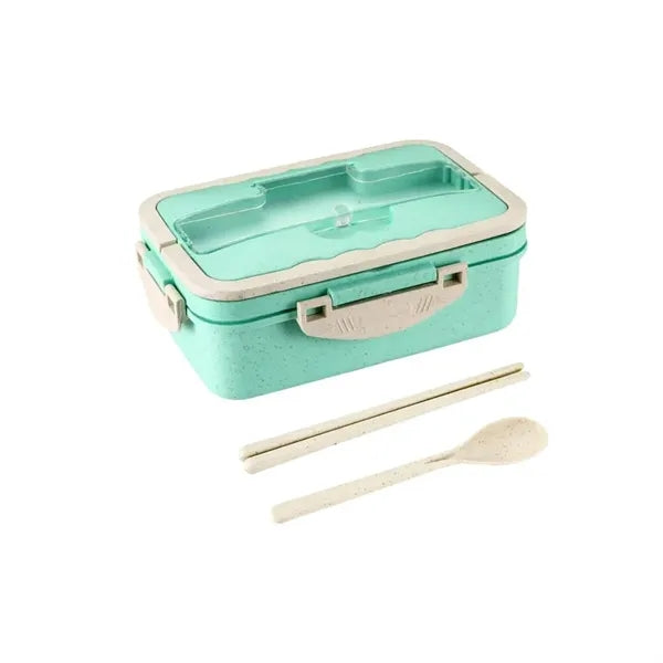 Bento Lunch Box Tableware Set Wheat Straw Material