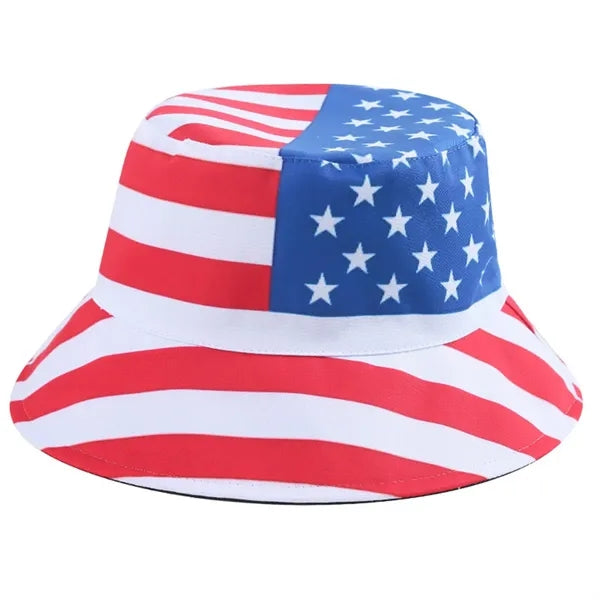 World Cup Flag Bucket Hat Sun Cap Packable Patriotic