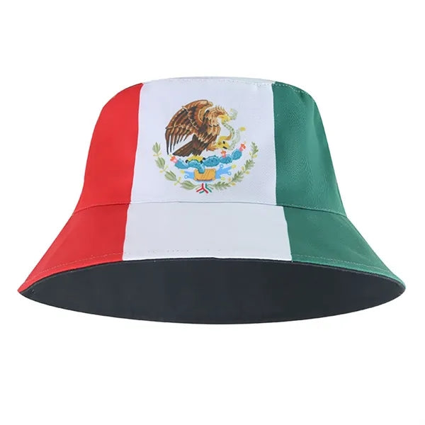 World Cup Flag Bucket Hat Sun Cap Packable Patriotic