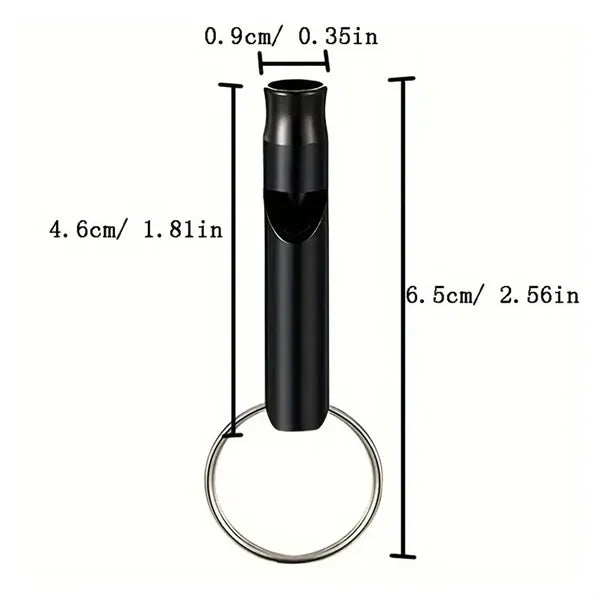 Aluminum Safety Whistle Keychain Emergency Camping Survival